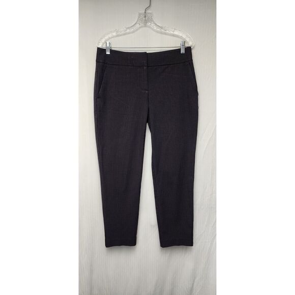 Ann Taylor Loft Marisa Ankle Fit Casual Dress Pants Size 4 Color Black/Red - Picture 2 of 7